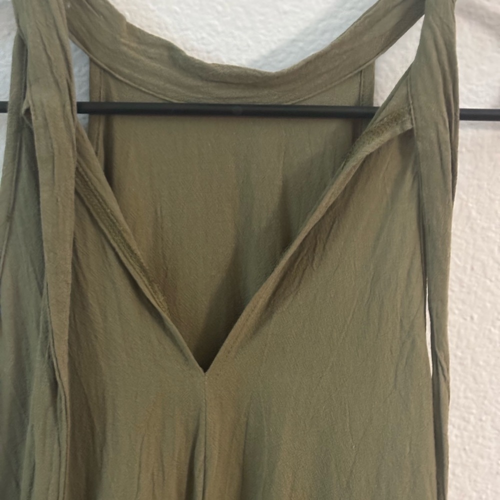 SHEIN Olive Green Shirt Dress - Size Medium